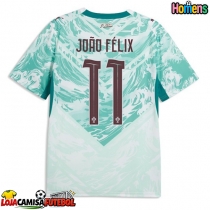 Camisa de Futebol Portugal Joao Felix #11 Equipamento Secundário Mundo 2026 Manga Curta